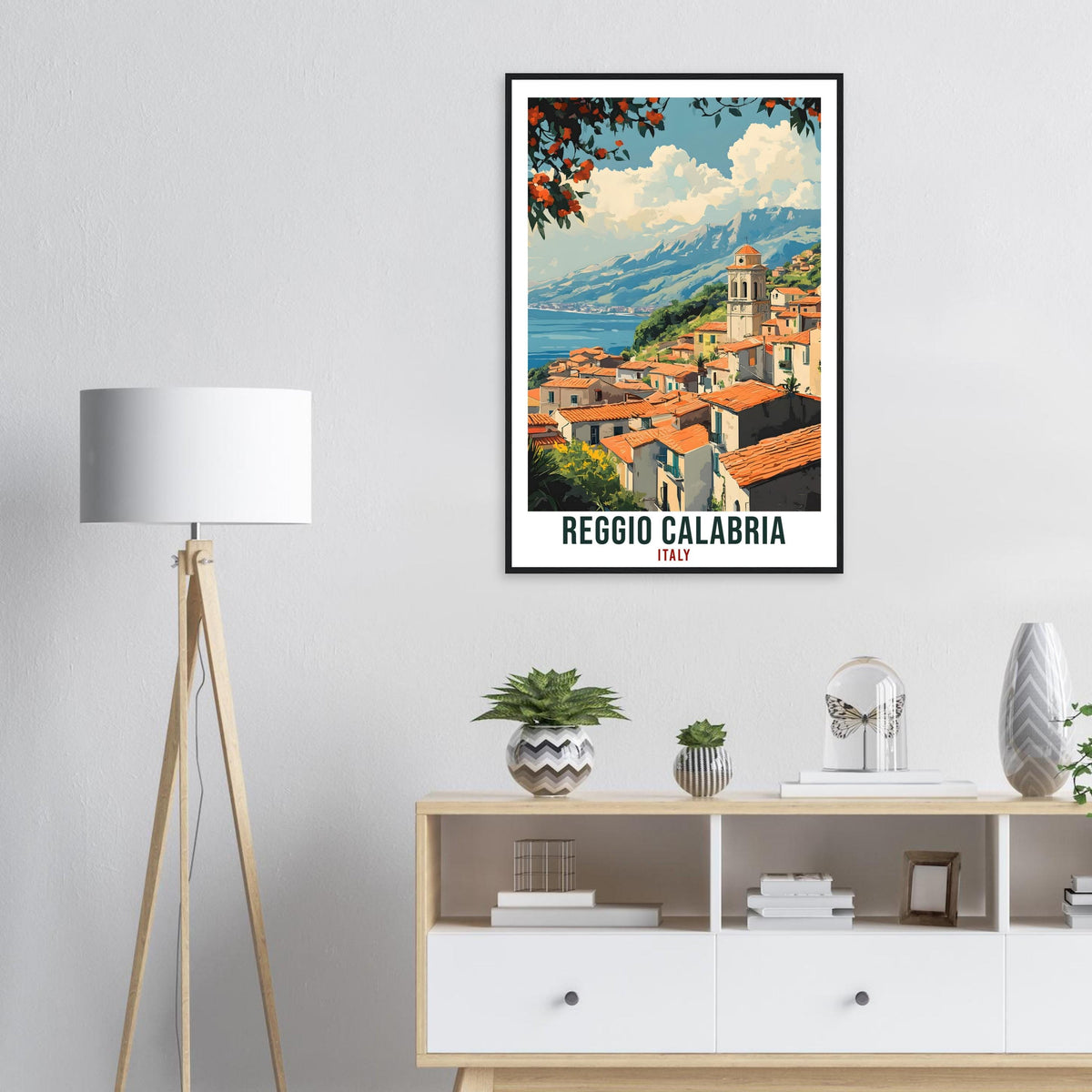 Reggio Calabria Travel Print Italy Home Decor Wall Art Gift Wall Hanging Art Lover Reggio Calabria Italian Artwork Travel Poster Travel Gift