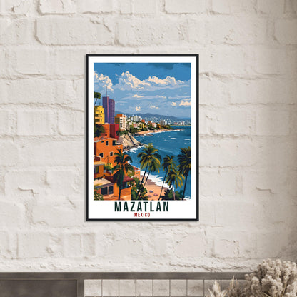 Mazatlan Mexico Travel Print Mexico Wall Art Wall Hanging Home Décor Mazatlan Gift Mexico Landmark Artwork Gift South America Travel Poster