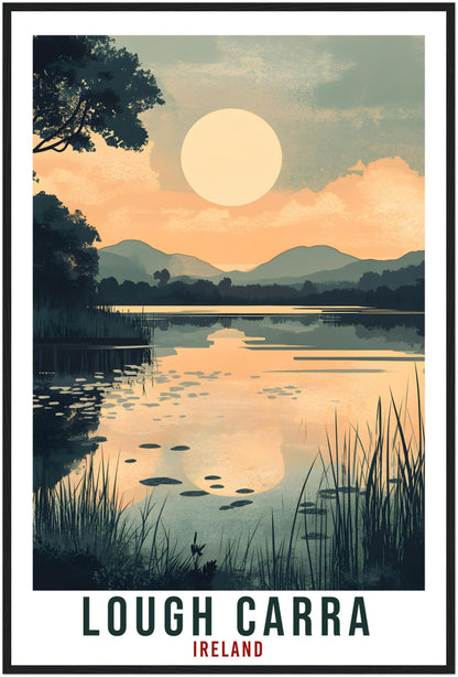 Lough Carra Travel Print Ireland Home Decor Lough Carra Wall Art Gift Wall Hanging Art Lover Mayo Irish Artwork Travel Poster Ireland Travel