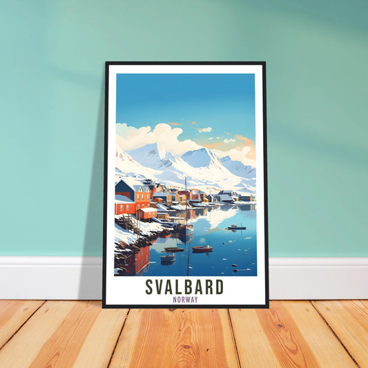 Svalbard Norway Travel Print Svalbard Wall Hanging Norway Arctic Svalbard Travel Poster Northern Norway Wall Art Svalbard Travel Poster