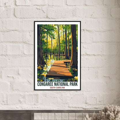 Congaree National Park South Carolina USA Travel Print Wall Art Wall Hanging Home Décor Congaree Gift Travel Art USA Artwork Travel Poster