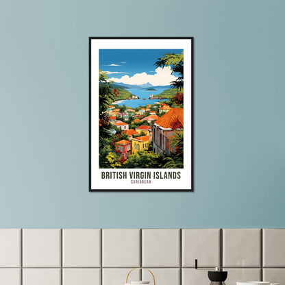 British Virgin Islands Travel Print Wall Art British Virgin Islands Wall Hanging Home Décor Caribbean Gift Travel Poster Caribbean Print