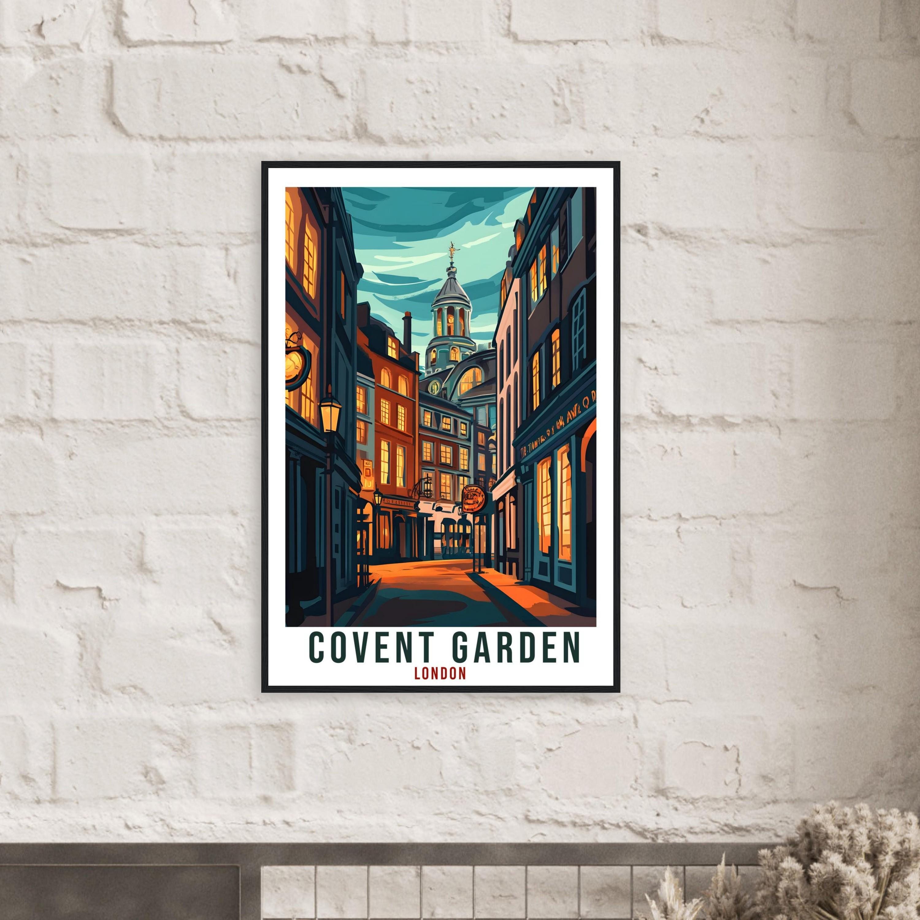 Covent Garden London Travel Print England Decor London Wall Art Gift Wall Hanging Art Lover London England Republic Artwork Travel Poster UK