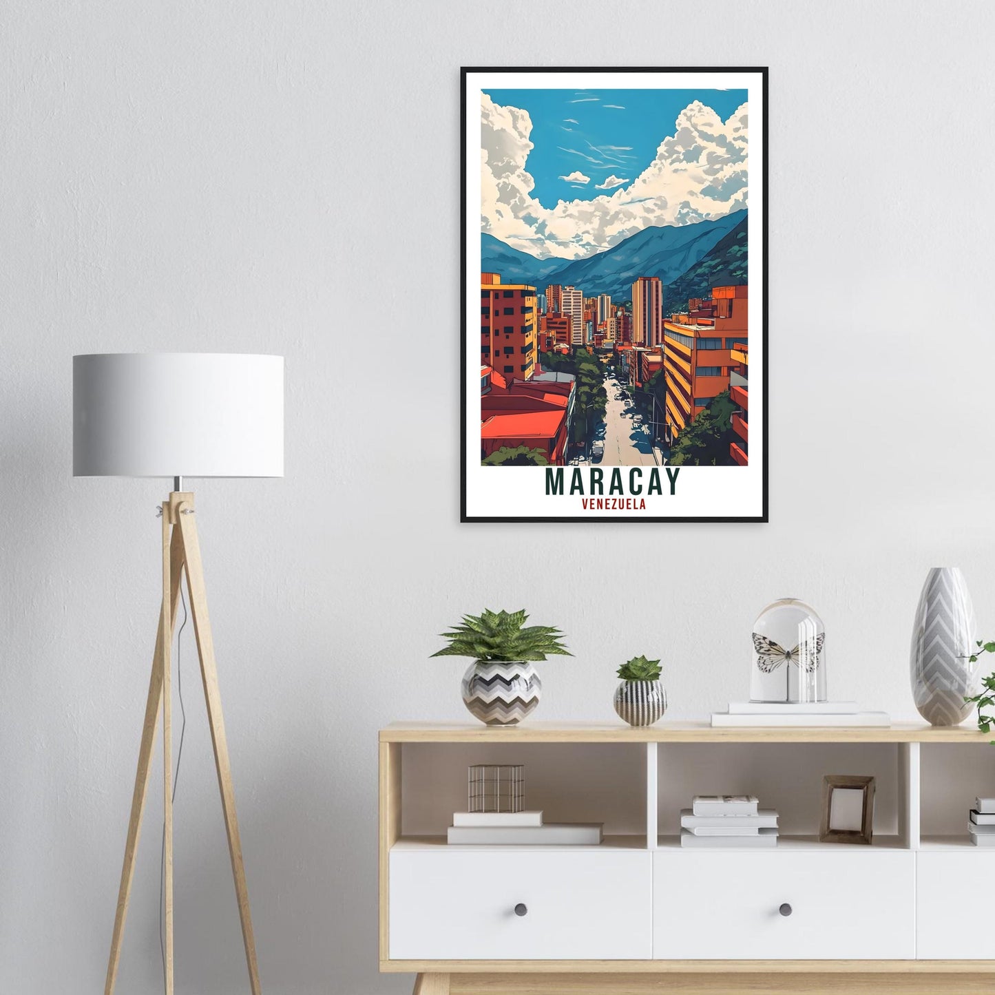 Maracay Travel Print Venezuela Home Decor Maracay Wall Art Gift Wall Hanging Art Lover Maracay Venezuelan Artwork Travel Poster Travel Gift