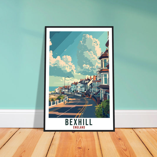 Bexhill Travel Print Wall Art Bexhill Wall Hanging Home Living Décor Bexhill Gift Art Lovers Gift Artwork Gift Print England Travel Poster