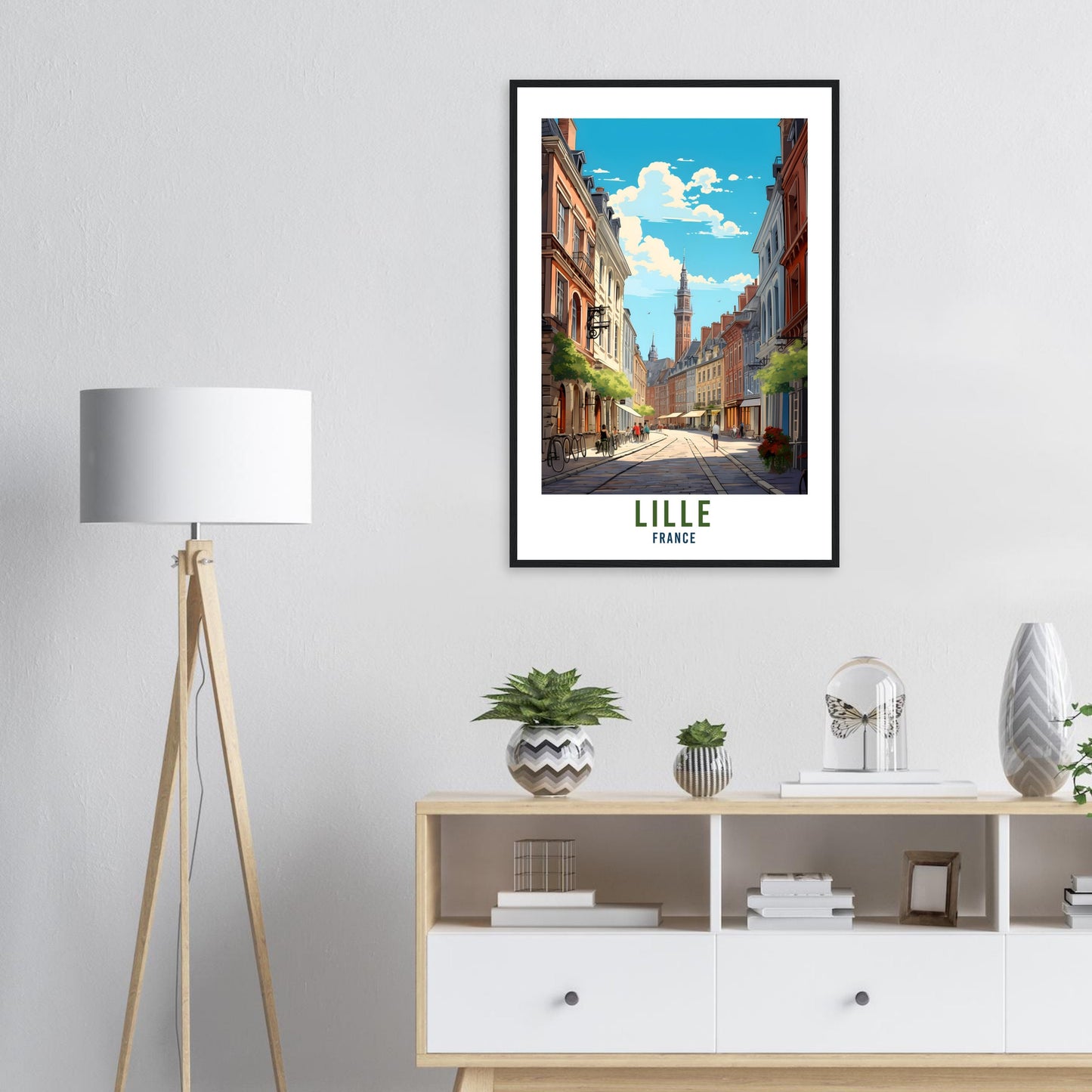 Lille France Travel Print Wall Art Lille Wall Hanging Home Décor Lille Gift Art Lovers France Art Lover Gift Print Lille City France Print