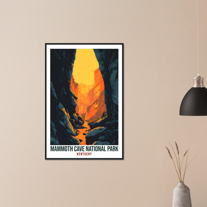 Mammoth Cave National Park Kentucky USA Travel Print Wall Art Wall Hanging Home Décor Mammoth Cave Gift Travel Art USA Artwork Travel Poster