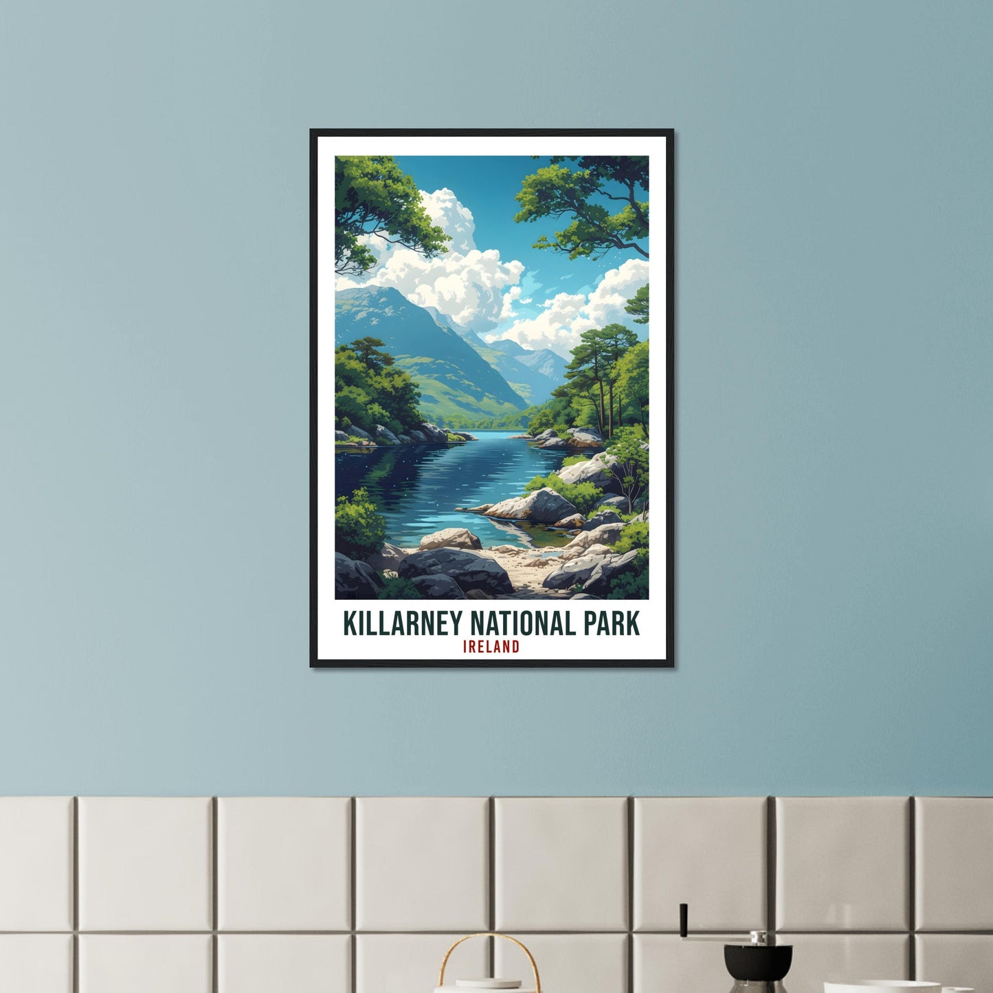 Killarney National Park Travel Print Ireland Home Decoration Wall Art Wall Hanging Art Lover Irish Artwork Ireland Killarney Travel Poster