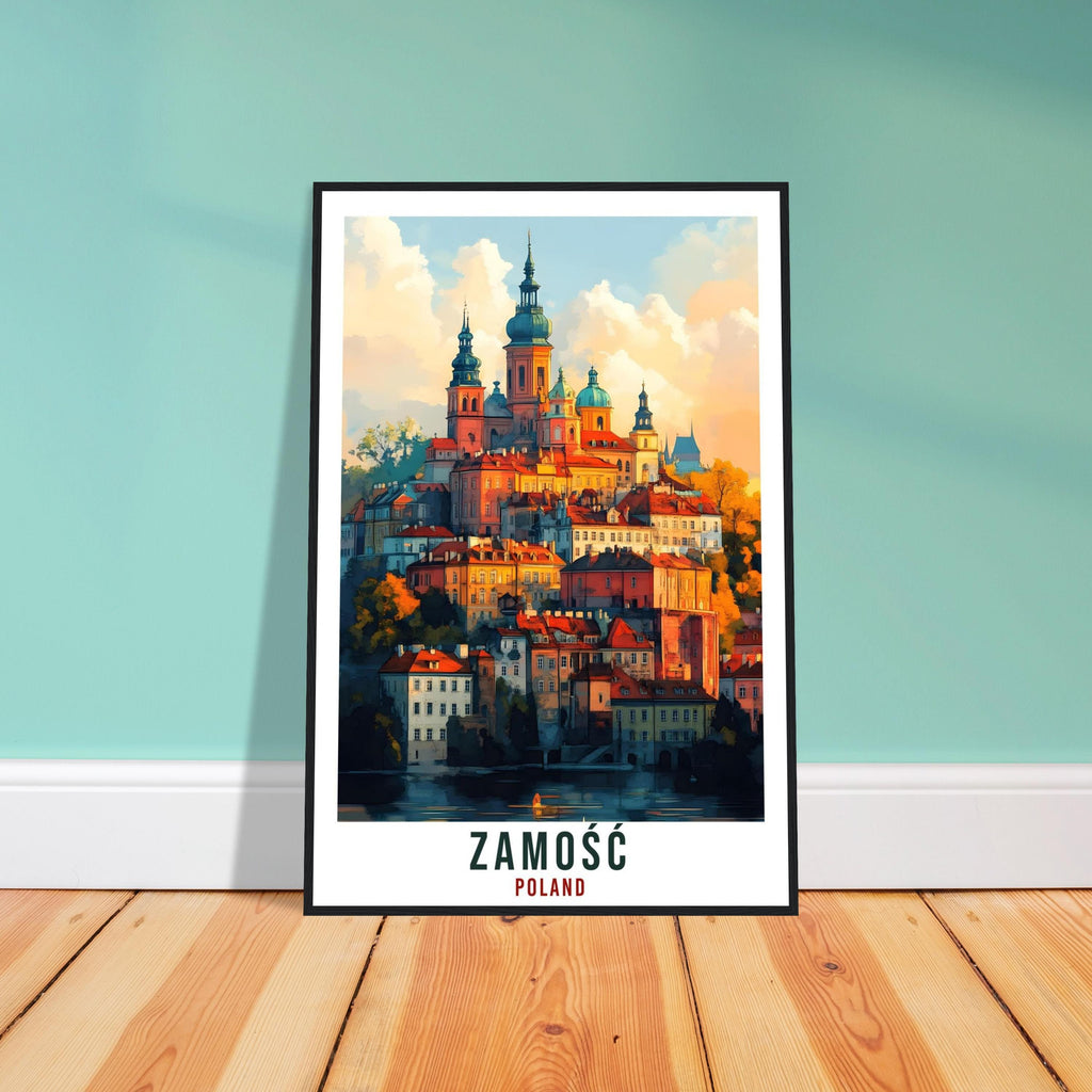 Zamość Travel Print Poland Home Decor Zamość Wall Art Gift Wall Hanging Art Lover Zamość Polish Artwork Travel Poster Poland Travel Art