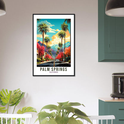 Palm Springs Travel Print Wall Art Palm Springs Sunset Wall Hanging Home Décor Palm Springs Gift Art Lovers California Art Print Gift