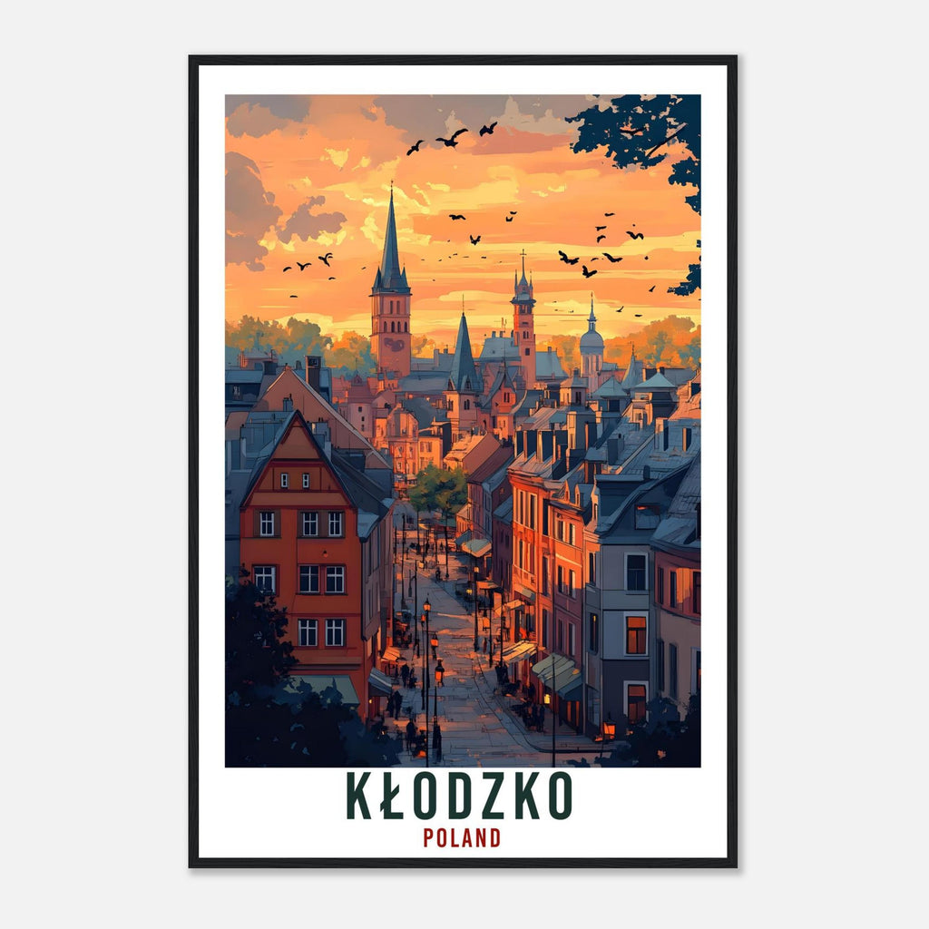 Kłodzko Travel Print Poland Home Decor Kłodzko Wall Art Gift Wall Hanging Art Lover Kłodzko Polish Artwork Travel Poster Poland Travel Art