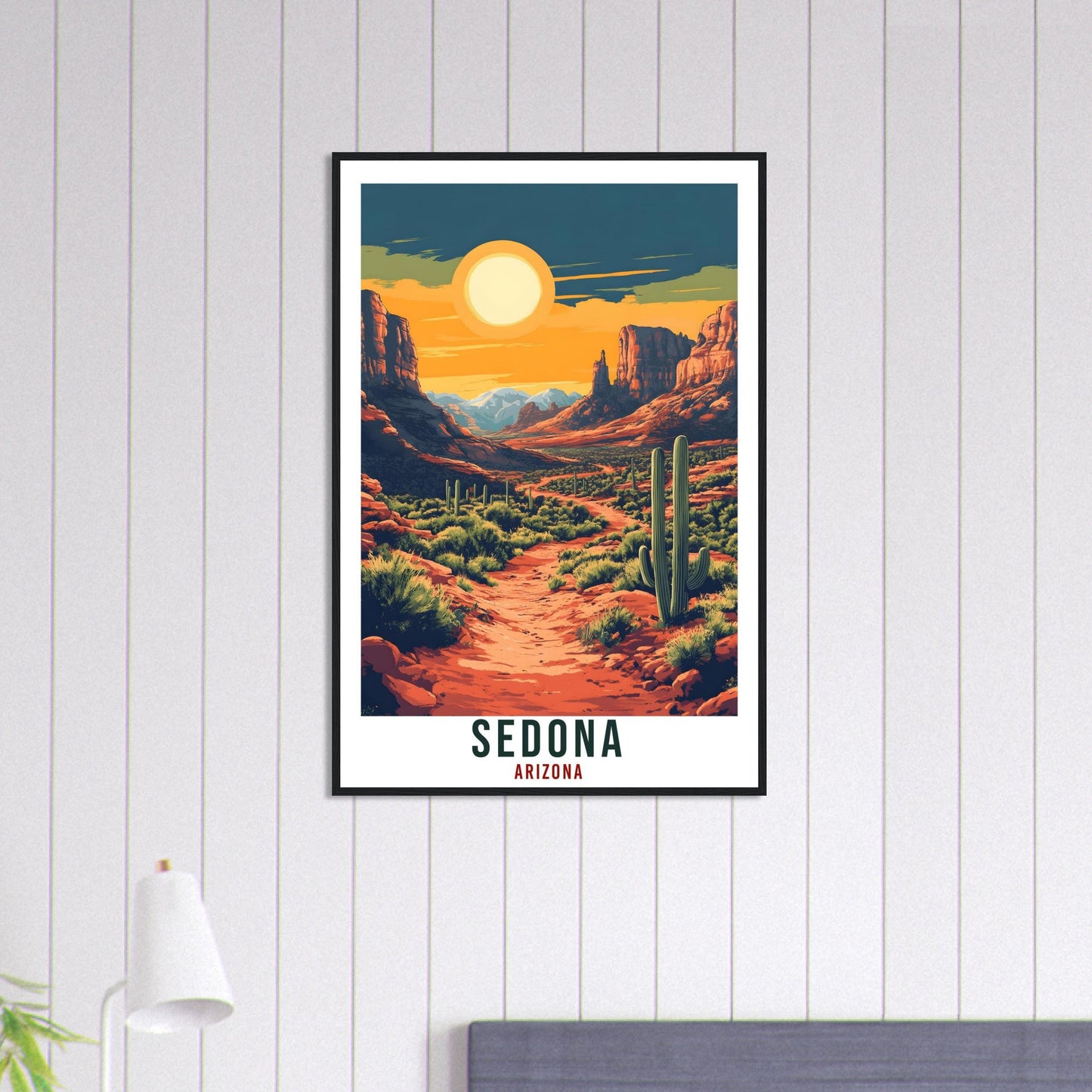 Sedona Travel Print Arizona Home Decor Sedona Wall Art Gift Wall Hanging Art Lover Sedona United States Artwork Travel Poster Travel Art