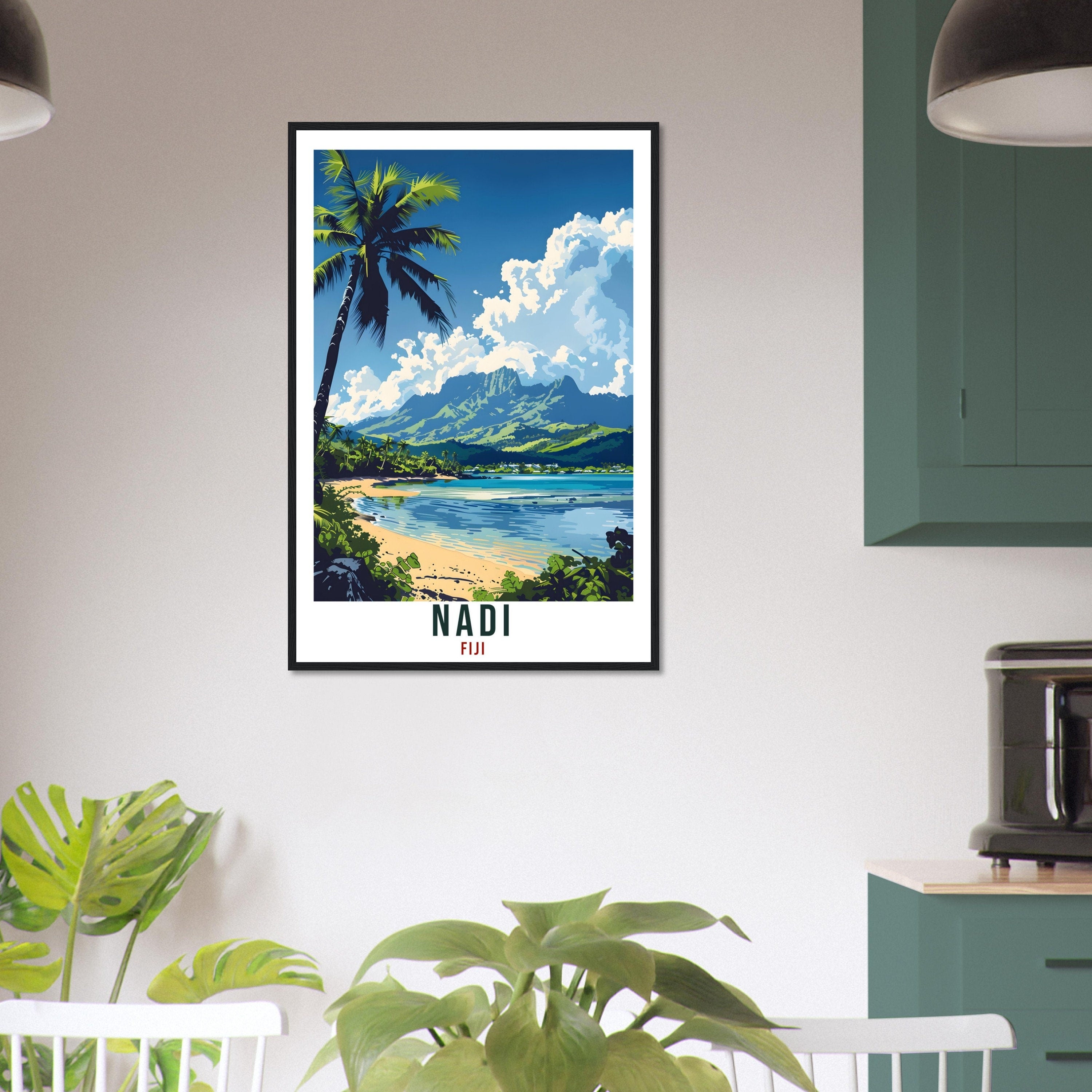 Nadi Fiji Travel Print Fiji Wall Art Wall Hanging Home Décor Nadi Gift Fiji Islands Landmark Artwork Travel Art Nadi Fijian Travel Poster