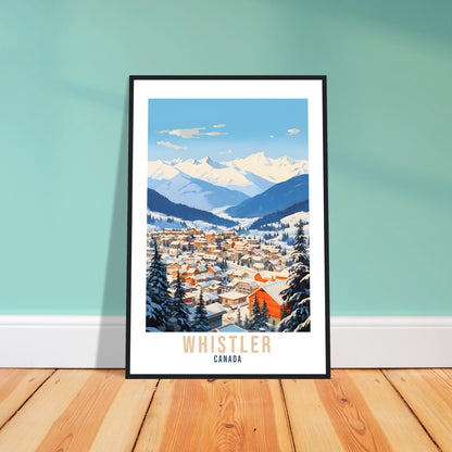 Whistler Travel Print Wall Art Whistler Canada Wall Hanging Home Decoration Whistler Gift Cityscape Wall Art Print Whistler Canada Poster