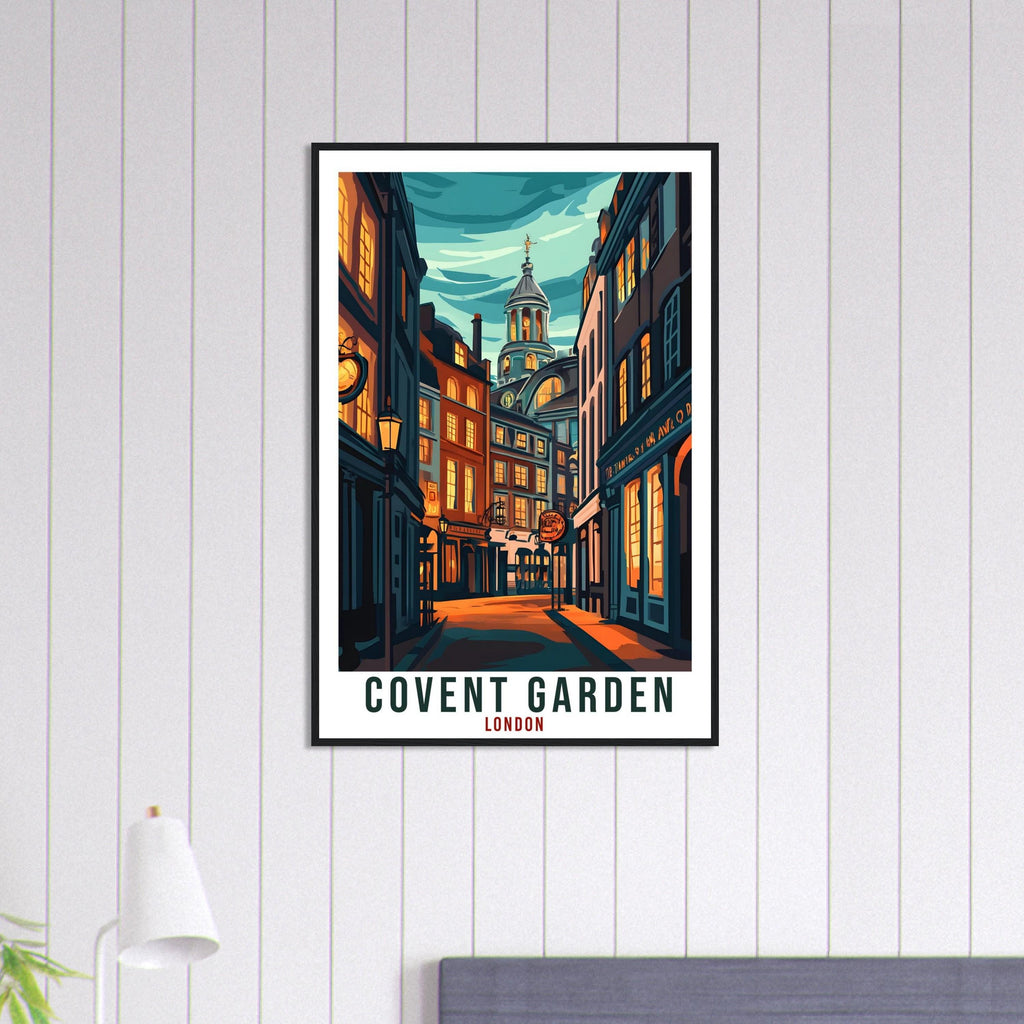 Covent Garden London Travel Print England Decor London Wall Art Gift Wall Hanging Art Lover London England Republic Artwork Travel Poster UK