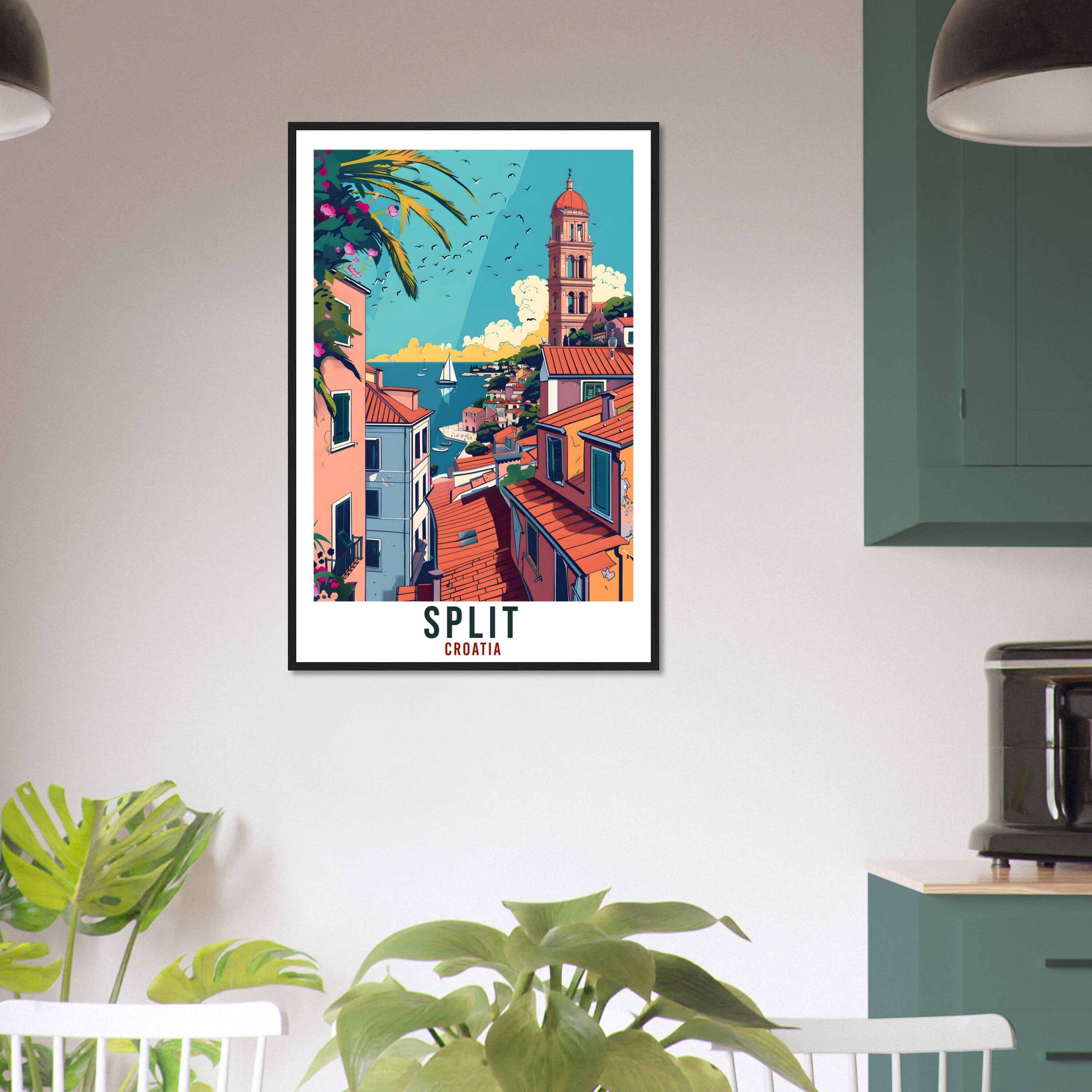 Split Travel Print Croatia Wall Art Wall Hanging Home Décor Split Gift Croatian Landmark Artwork Gift Split Croatia Holiday Travel Poster