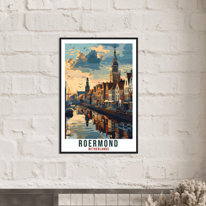 Roermond Travel Print Holland Wall Art Wall Hanging Home Décor Roermond Gift Art Print Gift Dutch Artwork Gift The Netherlands Travel Poster