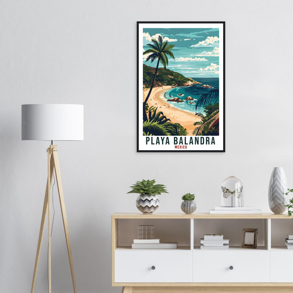 Playa Balandra Mexico Travel Print Mexico Wall Art Wall Hanging Home Décor Playa Balandra Gift Mexico Artwork South America Travel Poster