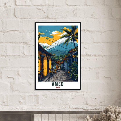 Amed Bali Travel Print Bali Wall Art Wall Hanging Home Décor Amed Gift Landmark Artwork Travel Art Lovers Indonesia Amed Travel Poster