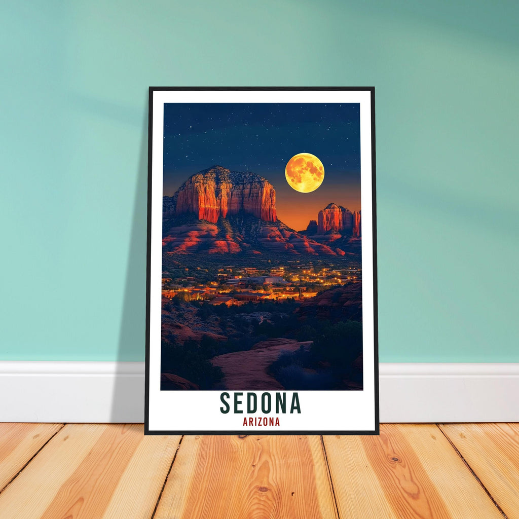 Sedona Travel Print Arizona Home Decor Sedona Wall Art Gift Wall Hanging Art Lover Sedona United States Artwork Travel Poster Travel Art