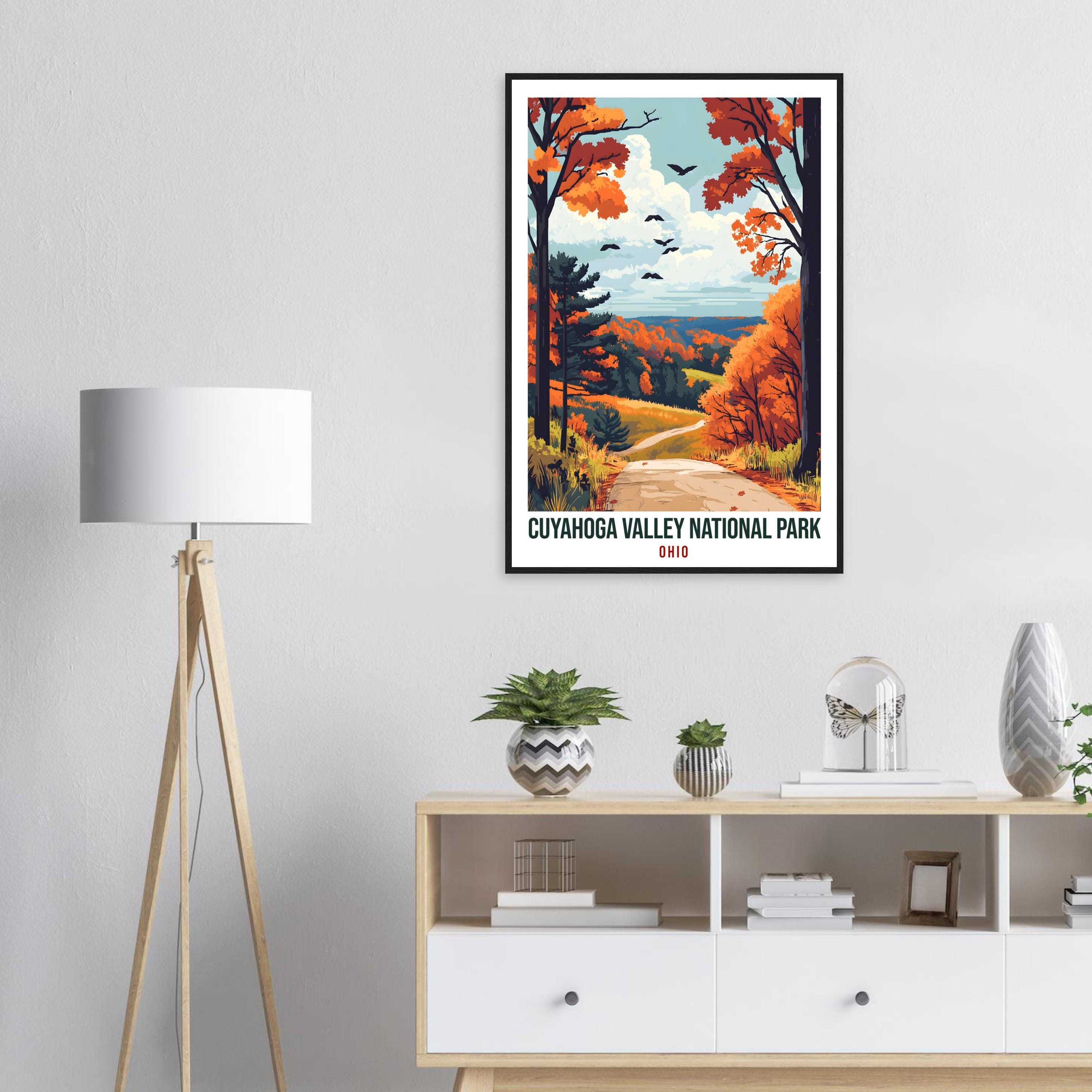 Cuyahoga Valley National Park Ohio USA Travel Print Wall Art Wall Hanging Décor Cuyahoga Valley Gift Travel Art USA Artwork Travel Poster