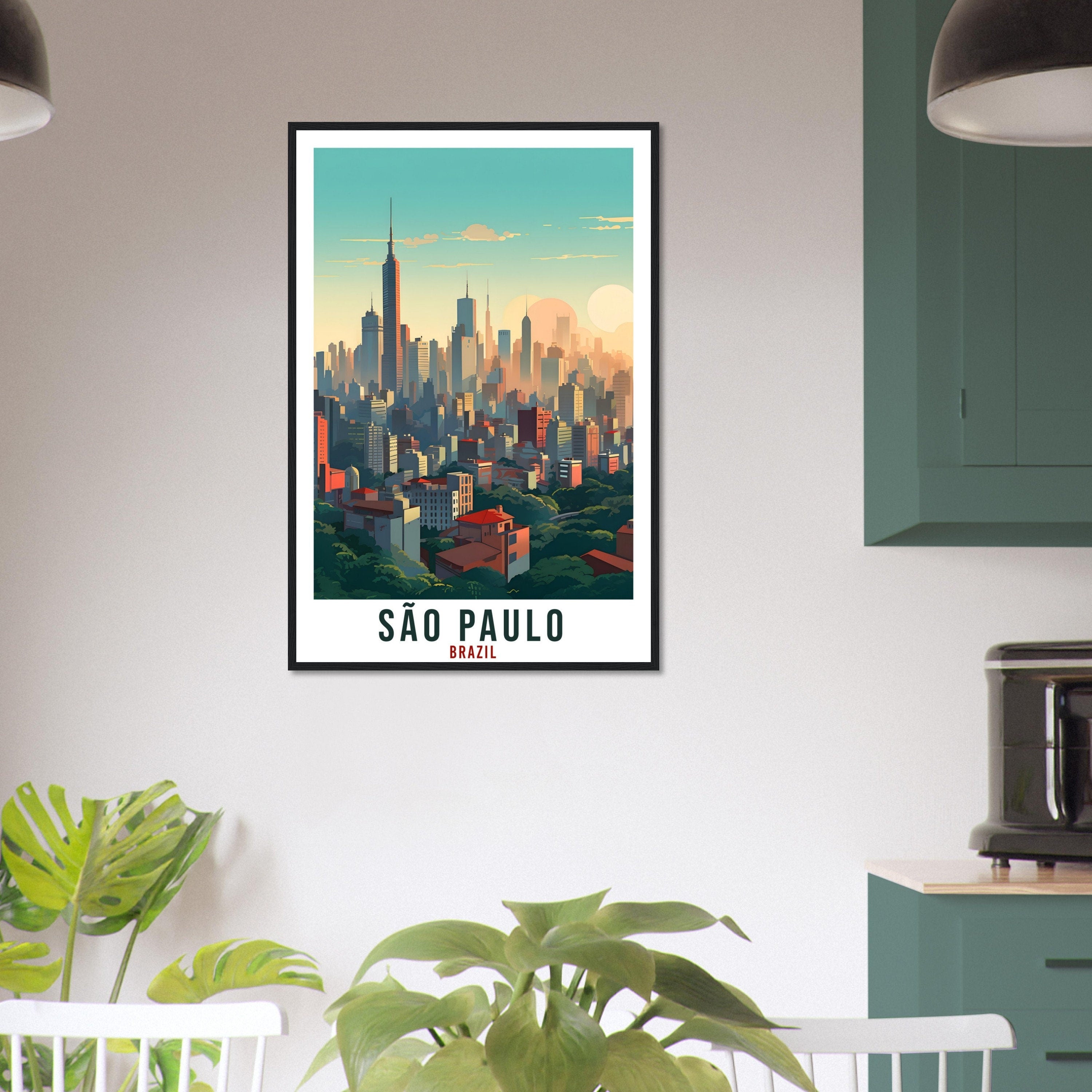 Sao Paulo Travel Print Wall Art Sao Paulo Brazil Wall Hanging Artwork Sao Paulo Art Gifts Sao Paulo Travel Poster Brazil City Art Lover Gift