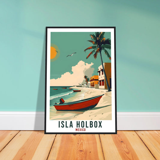 Isla Holbox Mexico Travel Print Mexico Wall Art Wall Hanging Home Décor Isla Holbox Gift Mexico Landmark Artwork South America Travel Poster