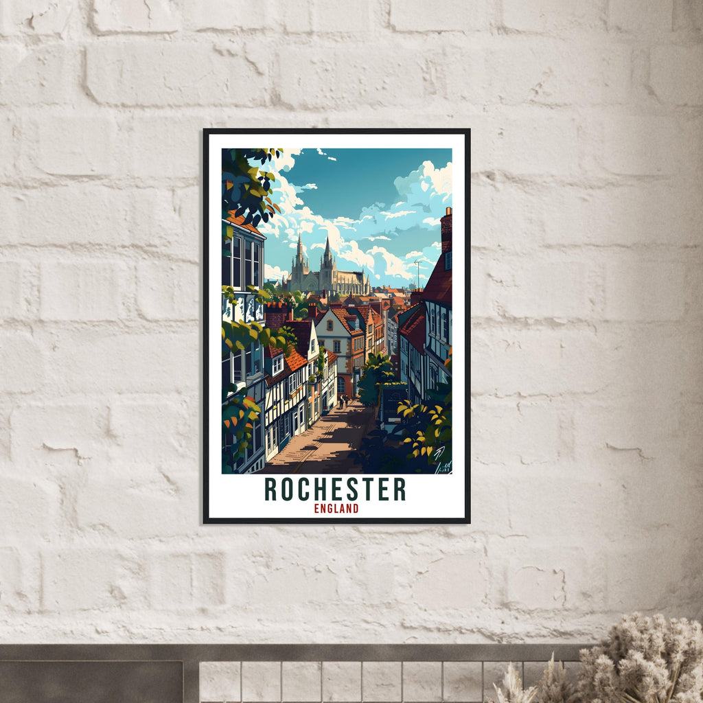 Rochester Travel Print Wall Art Wall Hanging Home Living Décor Rochester Gift Art Lovers Gift UK Artwork Gift Print England Travel Poster