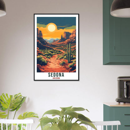 Sedona Travel Print Arizona Home Decor Sedona Wall Art Gift Wall Hanging Art Lover Sedona United States Artwork Travel Poster Travel Art