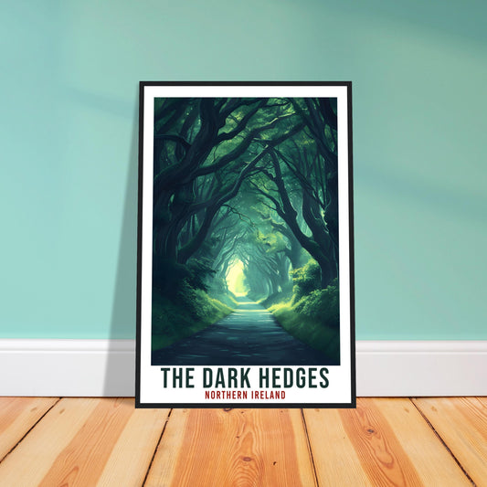 The Dark Hedges Northern Ireland Travel Poster Home Decoration Wall Art Gift Wall Hanging Art Lover Irish Coast Artwork Ireland Travel Print