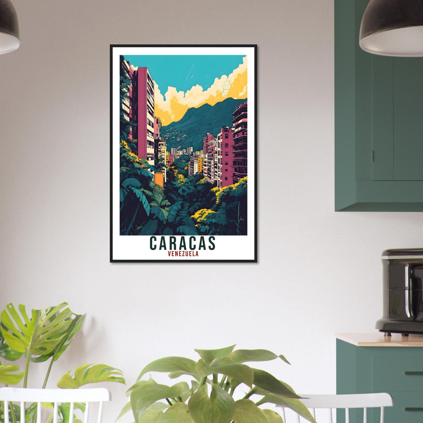 Caracas Travel Print Venezuela Home Decor Caracas Wall Art Gift Wall Hanging Art Lover Caracas Venezuelan Artwork Travel Poster Travel Gift