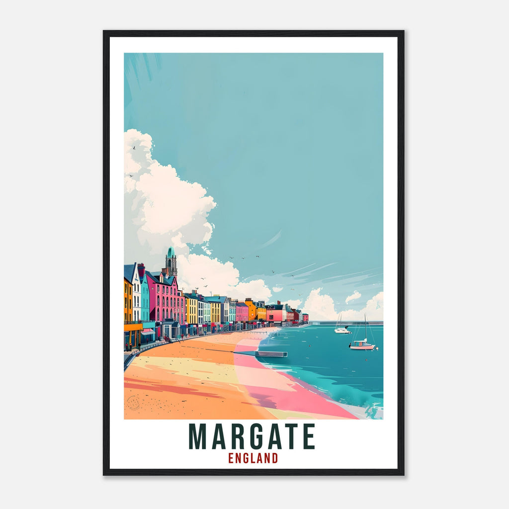 Margate Travel Print Wall Art Wall Hanging Home Living Décor Margate Gift Art Lovers Gift UK Artwork Print Margate England Travel Poster