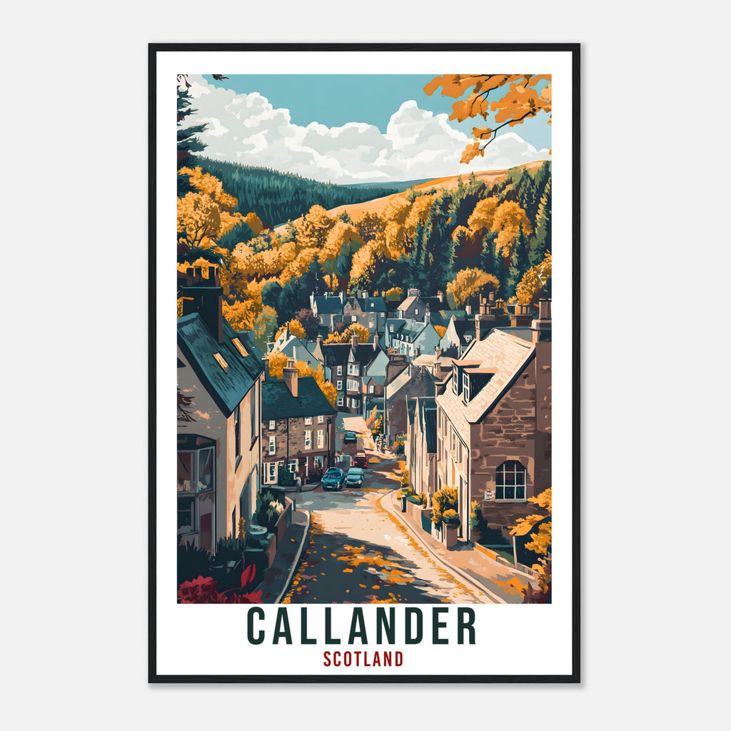 Callander Travel Print Scotland Home Decor Callander Wall Art Wall Hanging Art Lover Scotland Artwork Travel Poster Callander Travel Art