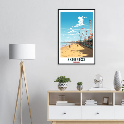 Skegness Travel Print Wall Art Wall Hanging Home Living Décor Skegness Gift Art Lovers Gift UK Artwork Gift Print England Travel Poster