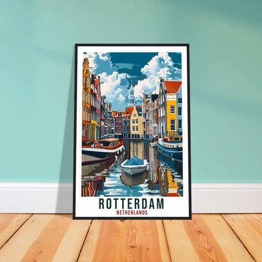 Rotterdam Dutch Travel Print Holland Wall Art Wall Hanging Home Décor Rotterdam Gift Art Lovers Gift Artwork The Netherlands Travel Poster
