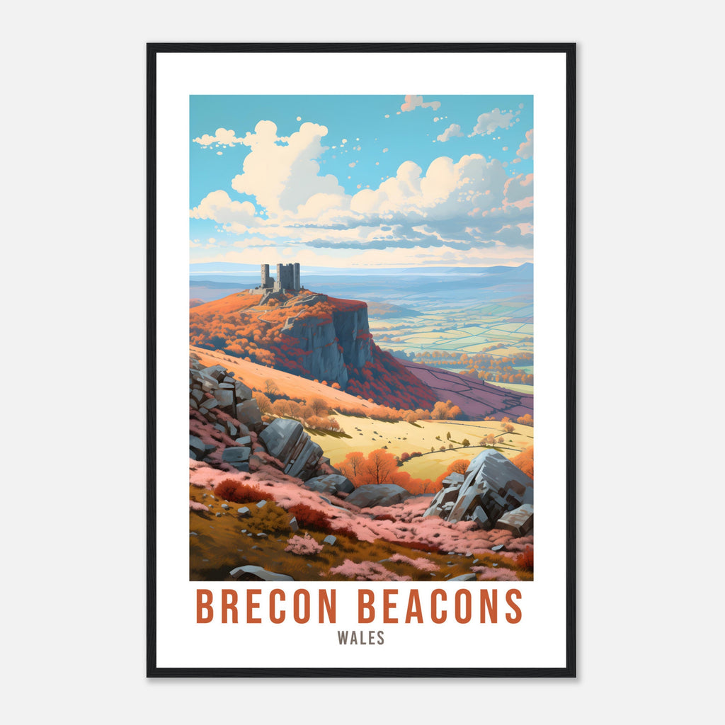 Brecon Beacons Print Brecon Beacons Home Decor Mountain Landscape Wales Nature Wall Hanging Wales Artwork Gift South Wales Travel Poster