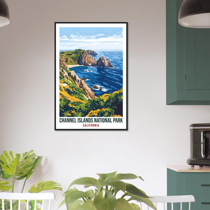 Channel Islands National Park California USA Travel Print Wall Art Wall Hanging Home Décor Cali Gift Travel Art USA Artwork Travel Poster