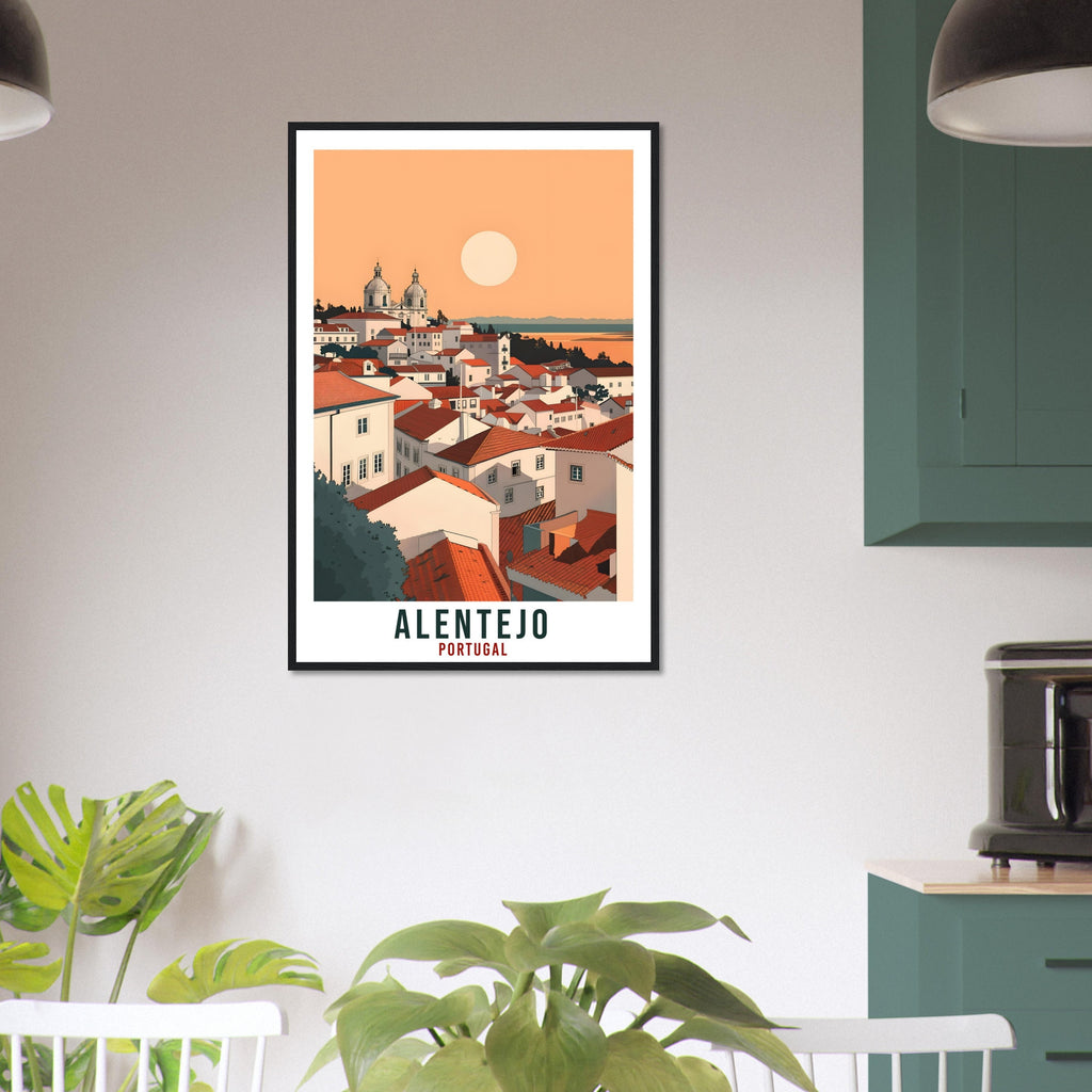 Alentejo Travel Print Portugal Wall Art Wall Hanging Home Décor Alentejo Gift Portugal Landmark Artwork Gift Portugal Holiday Travel Poster