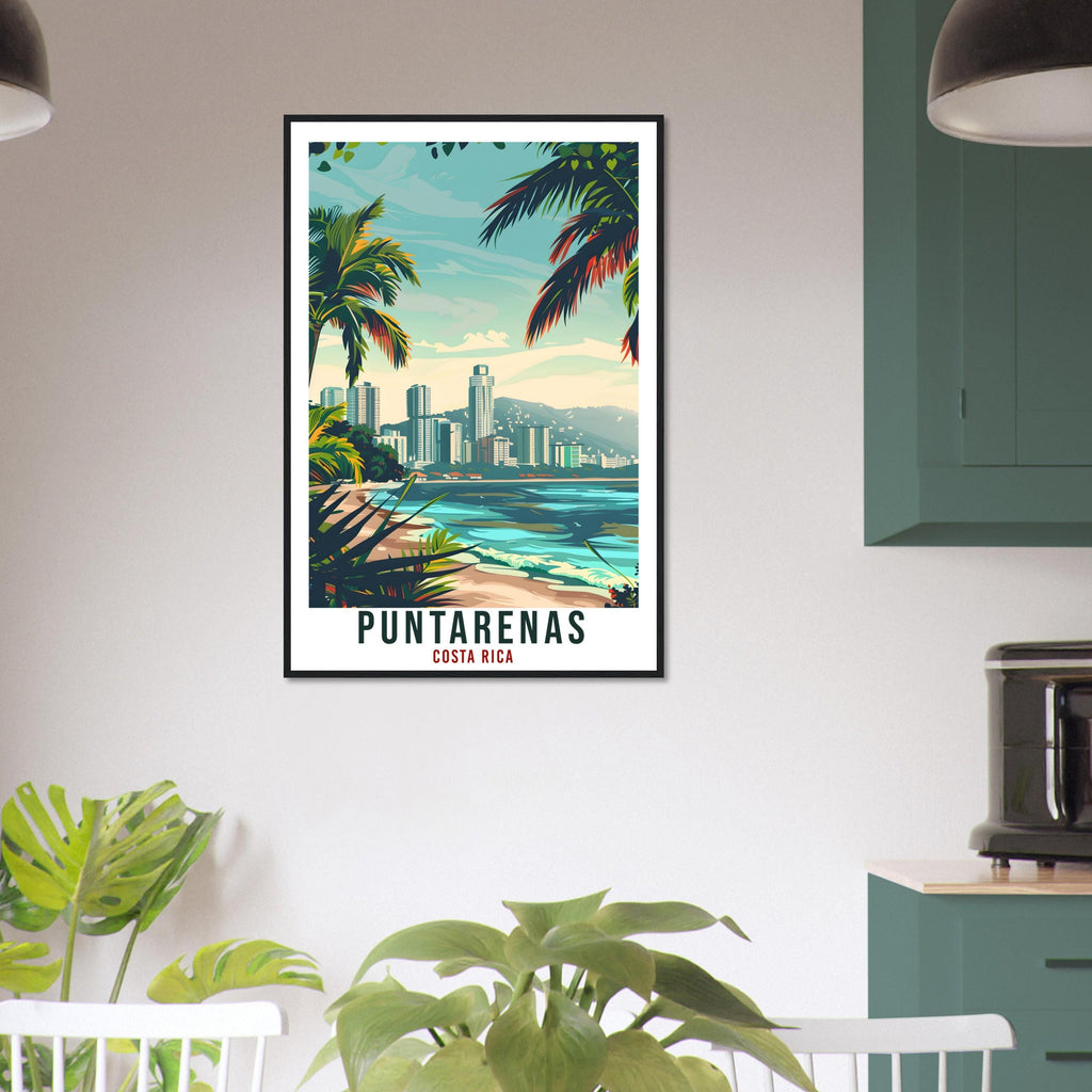 Puntarenas Costa Rica Travel Print Wall Art Wall Hanging Home Décor Puntarenas Beach Gift Artwork Travel Art Costa Rica City Travel Poster