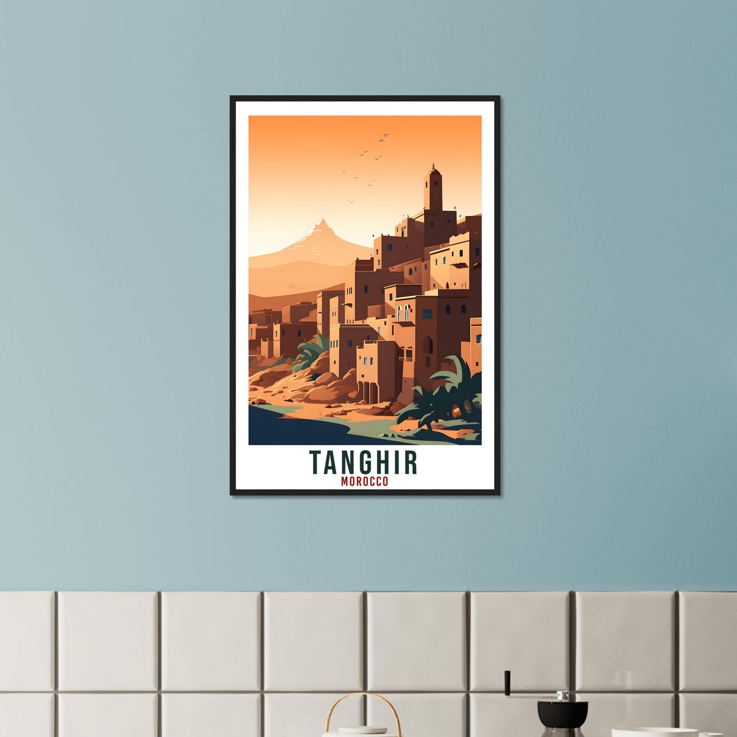 Tanghir Morocco Travel Print Wall Art Wall Hanging Home Décor Tanghir Gift Art Lovers Morocco Artwork Gift Print African Landmark Poster