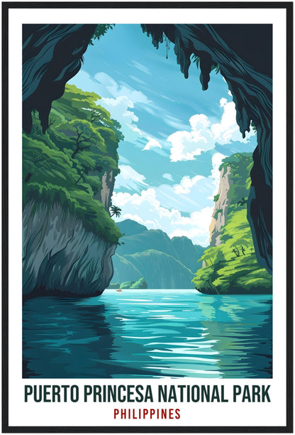 Puerto Princesa National Park Philippines Travel Print Wall Art Wall Hanging Décor Puerto Princesa Gift Artwork Travel Art Travel Poster