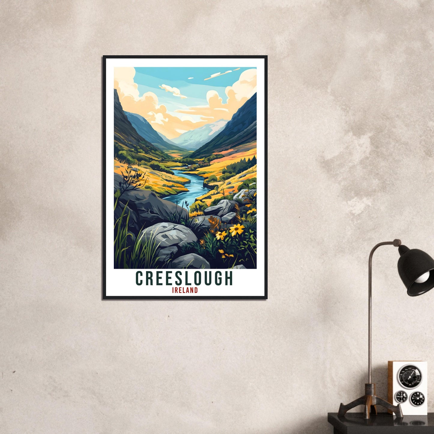Creeslough Travel Print Ireland Home Decor Wall Art Gift Wall Hanging Art Lover Creeslough Irish Artwork Travel Poster Ireland Travel Art