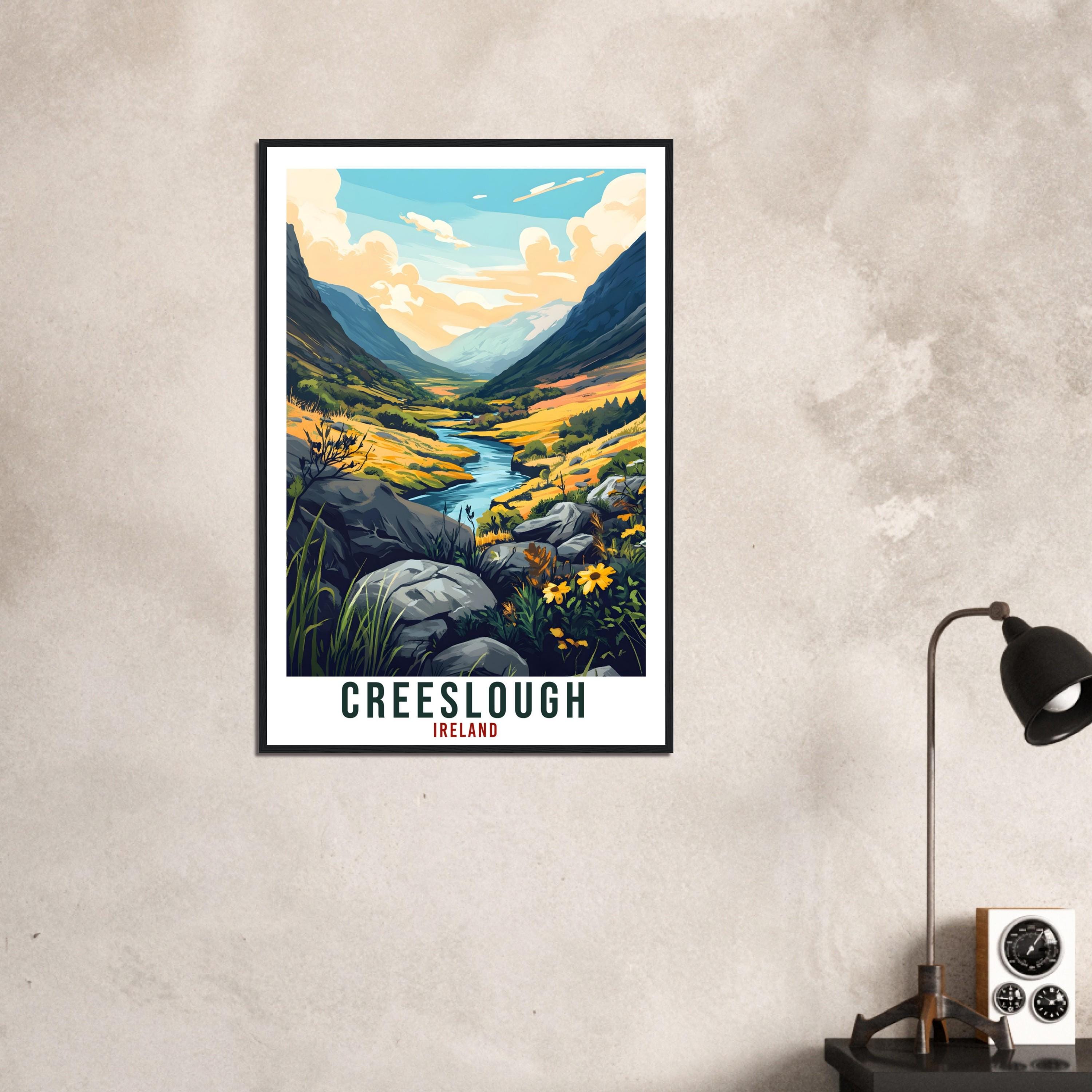 Creeslough Travel Print Ireland Home Decor Wall Art Gift Wall Hanging Art Lover Creeslough Irish Artwork Travel Poster Ireland Travel Art