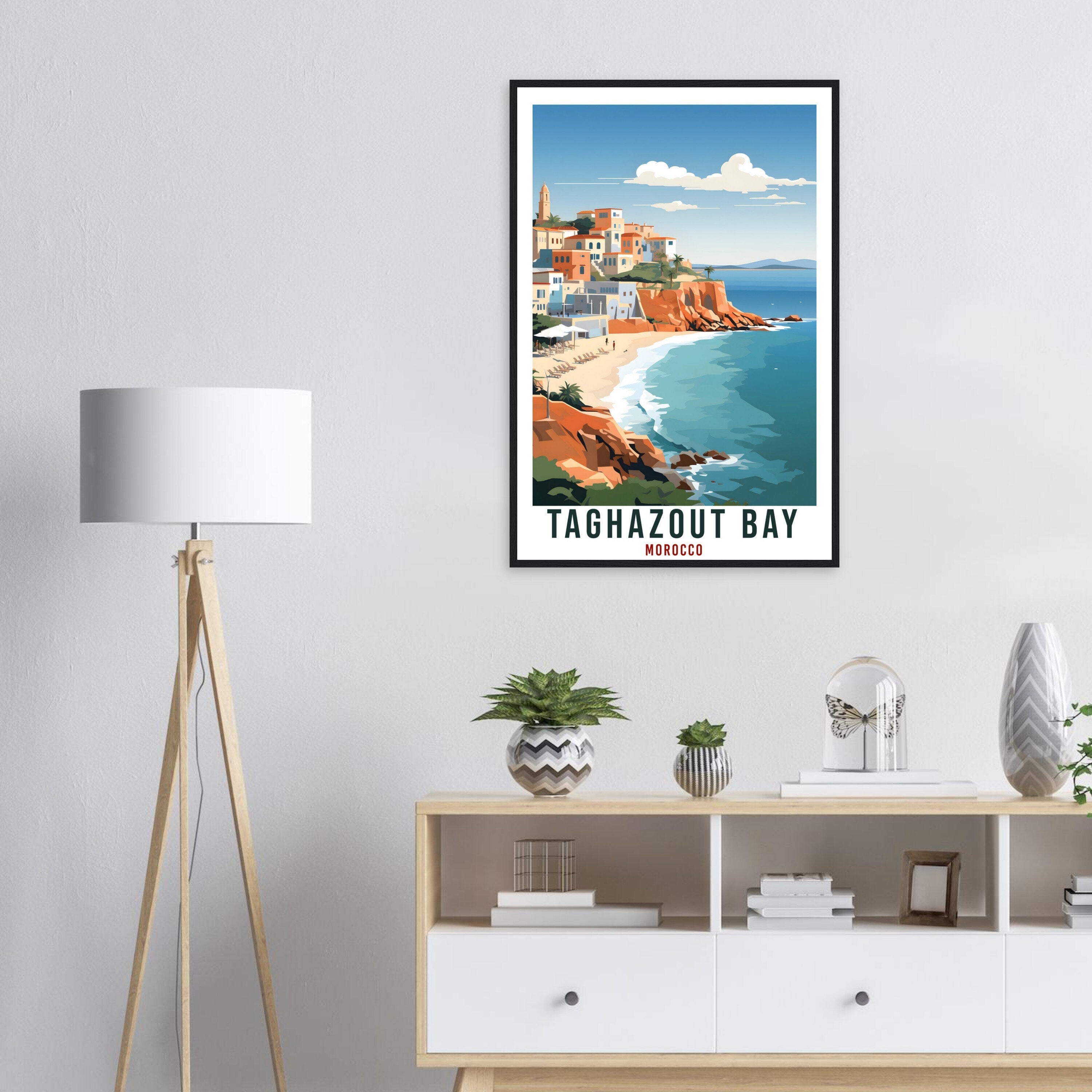 Taghazout Bay Morocco Travel Print Wall Art Wall Hanging Home Décor Taghazout Bay Gift Art Lovers Morocco Artwork Gift Print African Poster