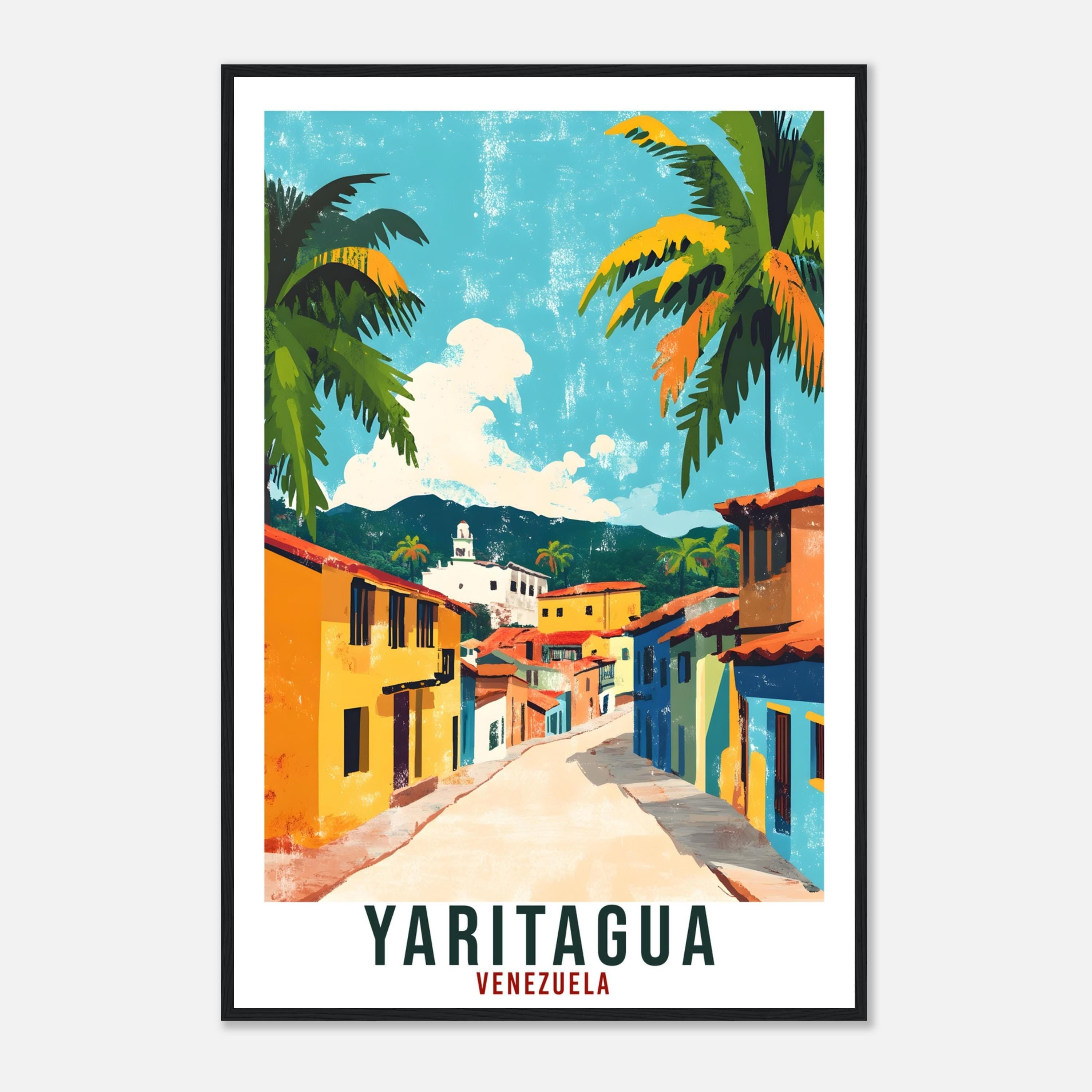 Yaritagua Travel Print Venezuela Home Decor Yaritagua Wall Art Gift Wall Hanging Art Lover Venezuelan Artwork Travel Poster Travel Gift