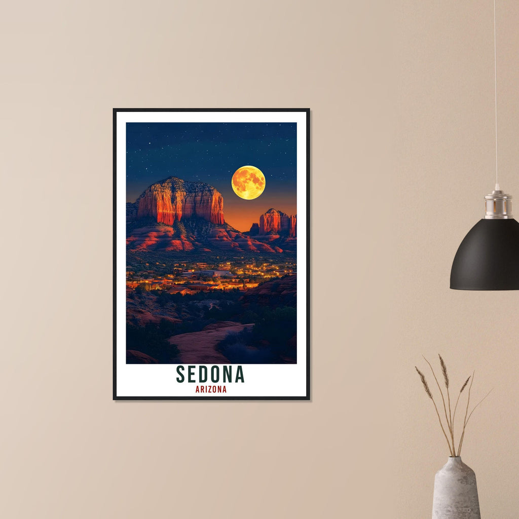 Sedona Travel Print Arizona Home Decor Sedona Wall Art Gift Wall Hanging Art Lover Sedona United States Artwork Travel Poster Travel Art