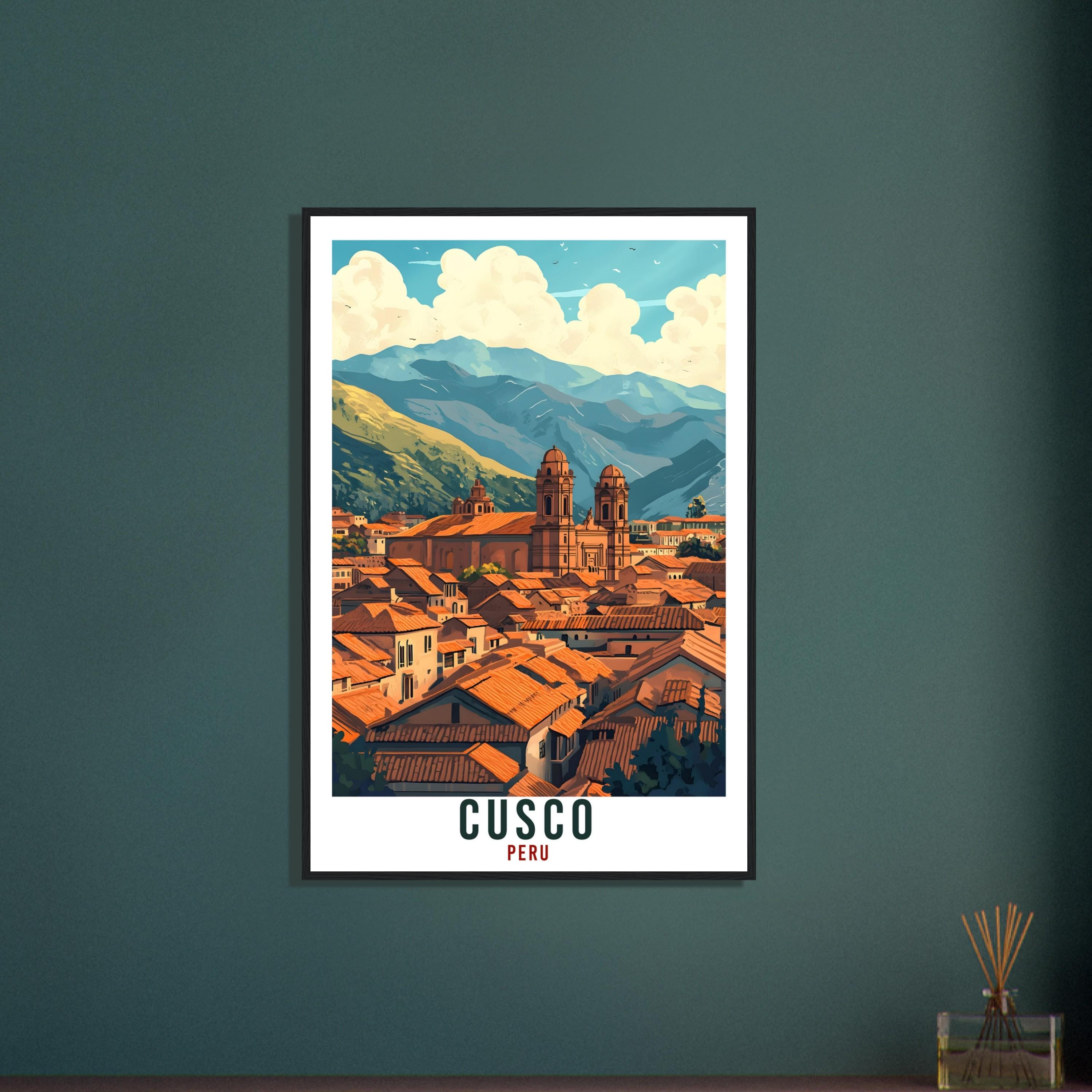 Cusco Travel Print Peru Home Decor Cusco Wall Art Gift Wall Hanging Art Lover Cusco Peruvian Artwork Travel Poster Cusco Travel Art