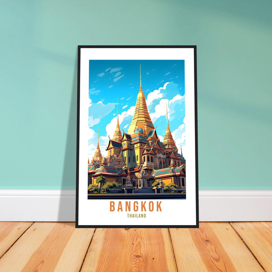 Bangkok Travel Print Wall Art Bangkok Wall Hanging Home Decor Bangkok Gift Art Lovers Wall Art Thailand Travel Print Gift Thai Travel Art