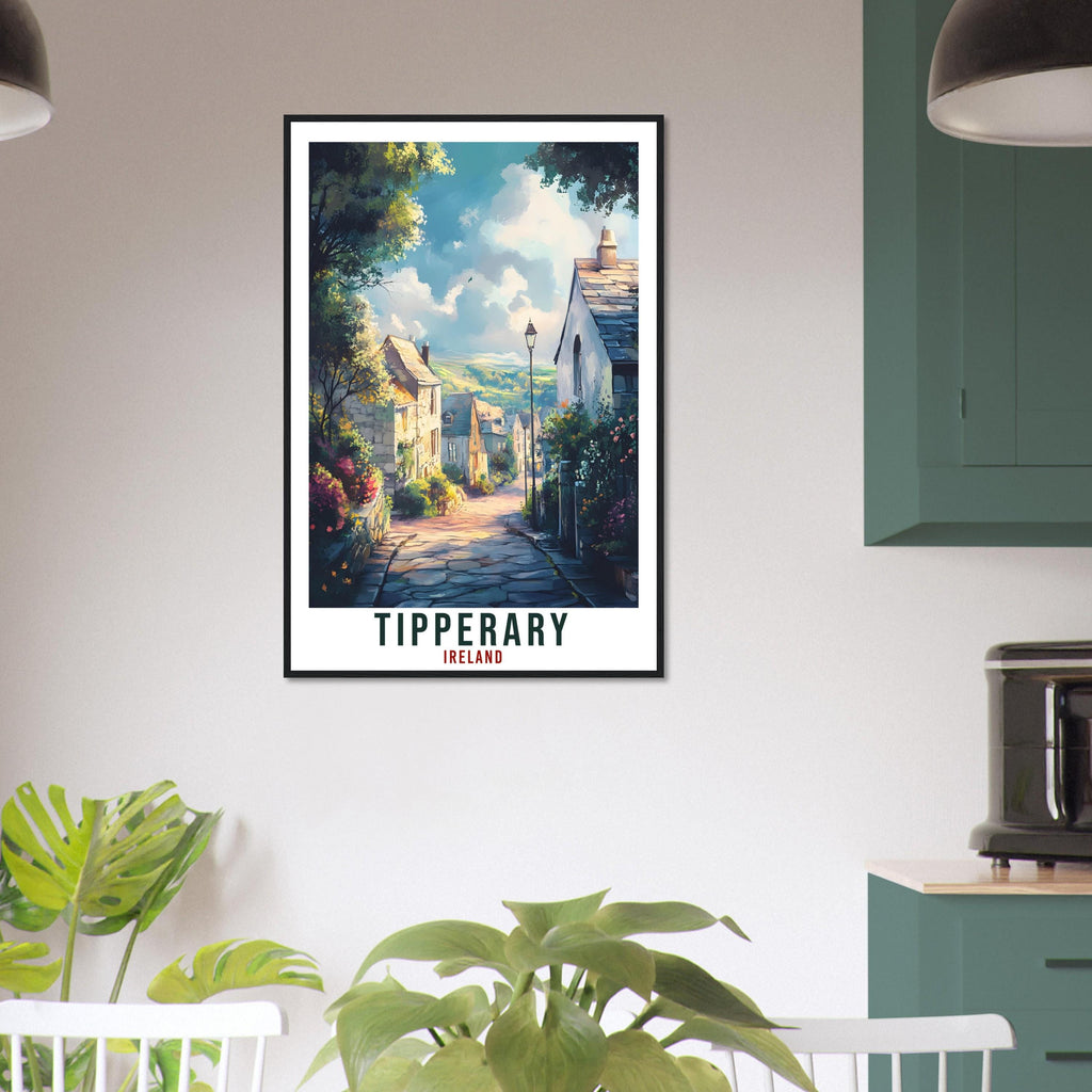 Tipperary Travel Print Ireland Home Decor Wall Art Gift Wall Hanging Art Lover Tipperary Irish Artwork Travel Poster Ireland Travel Art Gift