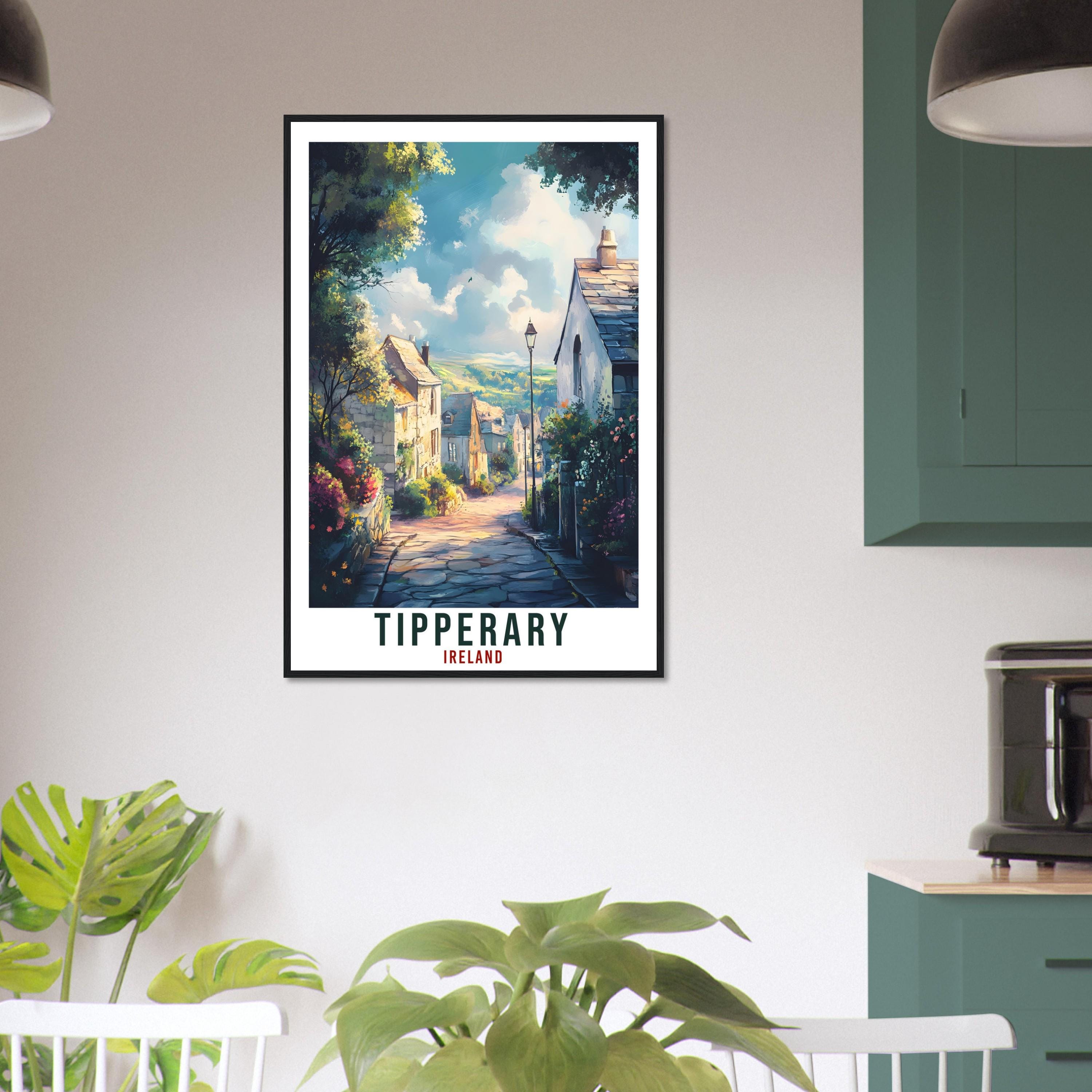 Tipperary Travel Print Ireland Home Decor Wall Art Gift Wall Hanging Art Lover Tipperary Irish Artwork Travel Poster Ireland Travel Art Gift